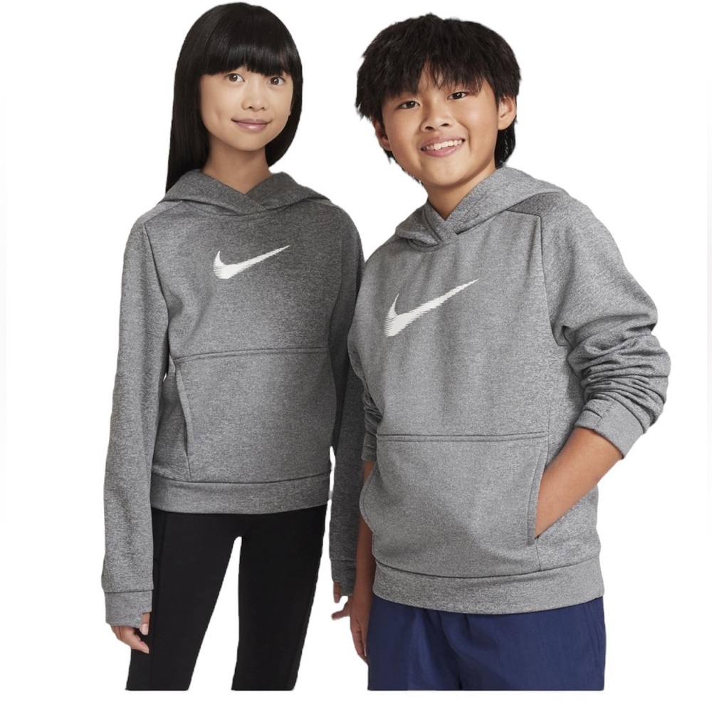 NWT Nike Kids Unisex‎ Therma Fit Hoodie in Charcoal Grey